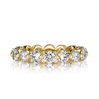 2.74ct Round Brilliant Cut Diamond Eternity Band in 18k Yellow Gold