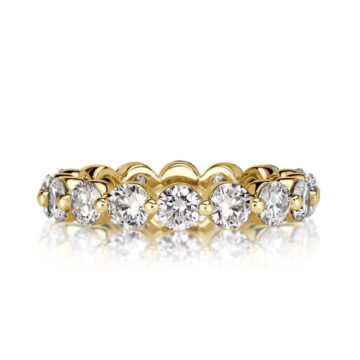 2.74ct Round Brilliant Cut Diamond Eternity Band in 18k
