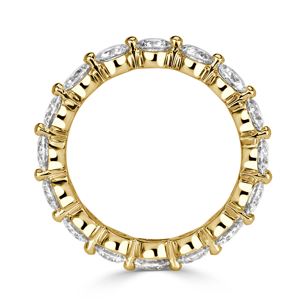 2.74ct Round Brilliant Cut Diamond Eternity Band in 18k Yellow Gold