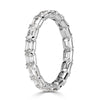 2.00ct Emerald Cut Diamond Eternity Band in 18k White Gold
