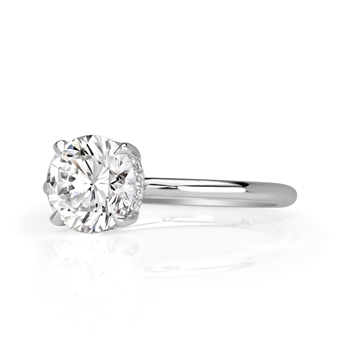 1.04ct Round Brilliant Cut Diamond Engagement Ring