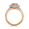 1.83ct Fancy Brownish Pink Heart Shaped Diamond Engagement Ring