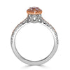 1.09ct Fancy Light Purplish Pink Pear Shaped Diamond Engagement Ring