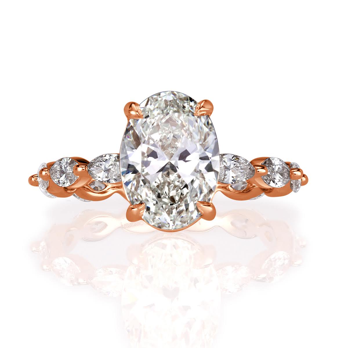 3.03ct Oval Cut Diamond Engagement Ring