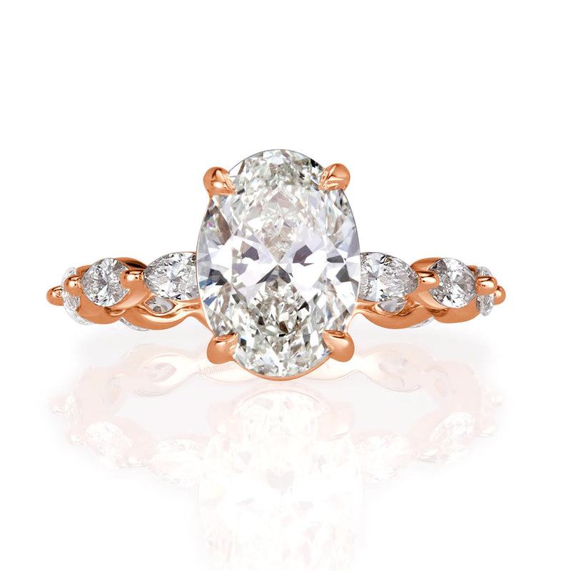 3.03ct Oval Cut Diamond Engagement Ring