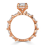 3.03ct Oval Cut Diamond Engagement Ring