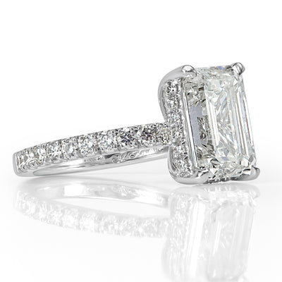 3.53ct Emerald Cut Diamond Engagement Ring