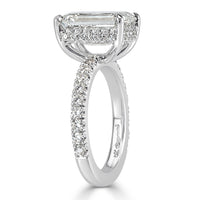 3.53ct Emerald Cut Diamond Engagement Ring