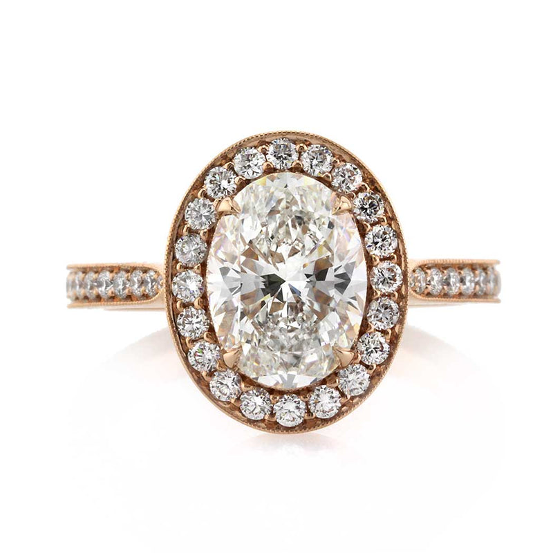 3.55ct Oval Cut Diamond Engagement Ring