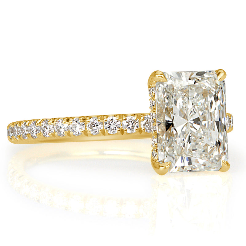 2.59ct Radiant Cut Diamond Engagement Ring