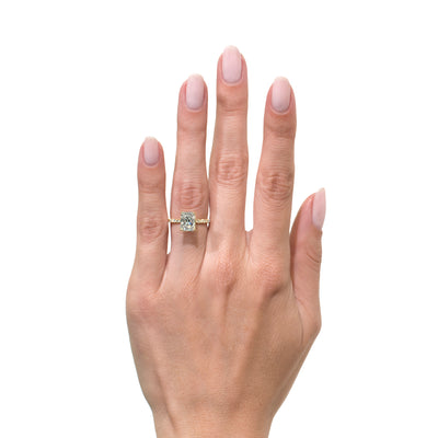 2.59ct Radiant Cut Diamond Engagement Ring