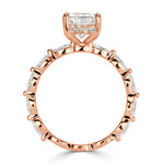 3.09ct Radiant Cut Diamond Engagement Ring