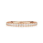 0.28ct Round Brilliant Cut Diamond Pinky Ring in 18k Rose Gold