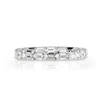 2.00ct Emerald Cut Diamond Eternity Band in Platinum