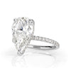 3.99ct Pear Shaped Diamond Engagement Ring