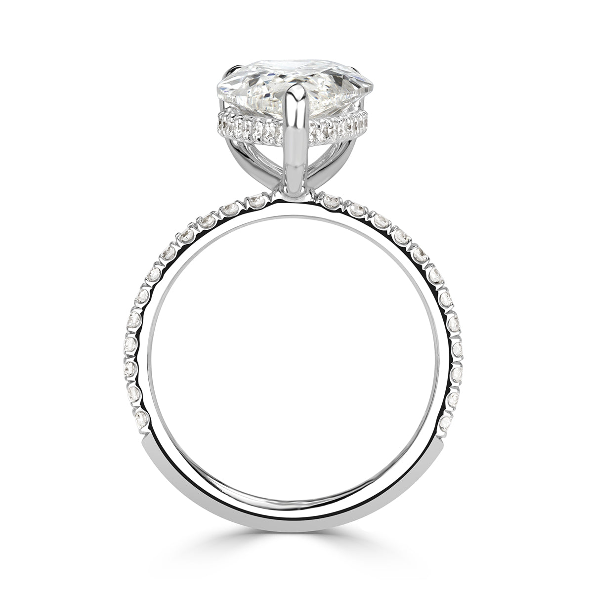 3.99ct Pear Shaped Diamond Engagement Ring