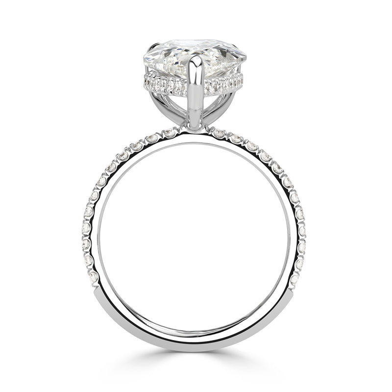 3.99ct Pear Shaped Diamond Engagement Ring
