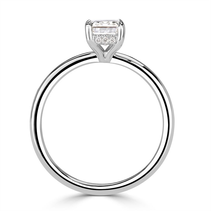 1.22ct Emerald Cut Diamond Engagement Ring