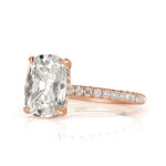 2.44ct Old Mine Cut Diamond Engagement Ring