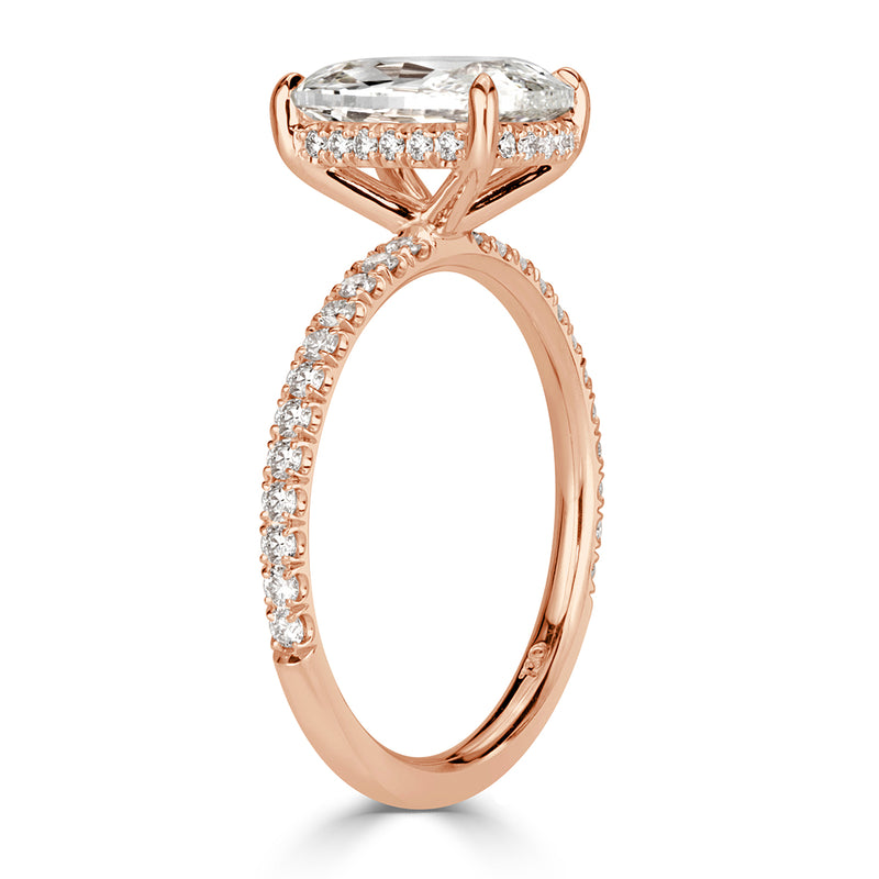 2.44ct Old Mine Cut Diamond Engagement Ring