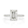 3.07ct Emerald Cut Diamond Engagement Ring