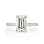 3.07ct Emerald Cut Diamond Engagement Ring