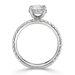 3.37ct Oval Cut Diamond Engagement Ring