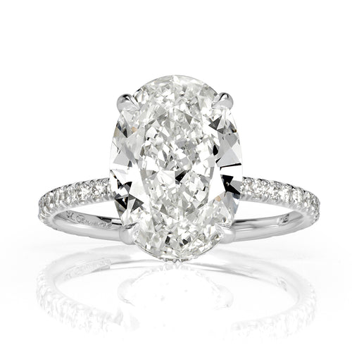 4.56ct Oval Cut Diamond Engagement Ring