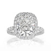 5.31ct Cushion Cut Diamond Engagement Ring