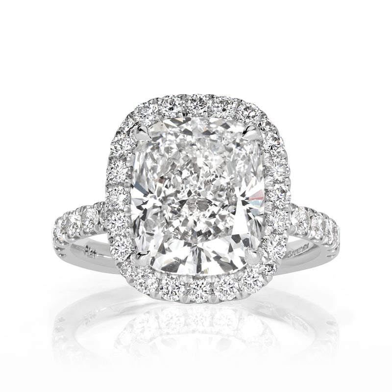 5.31ct Cushion Cut Diamond Engagement Ring
