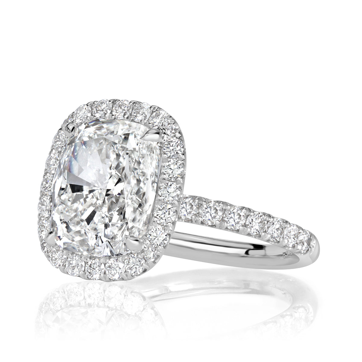 5.31ct Cushion Cut Diamond Engagement Ring