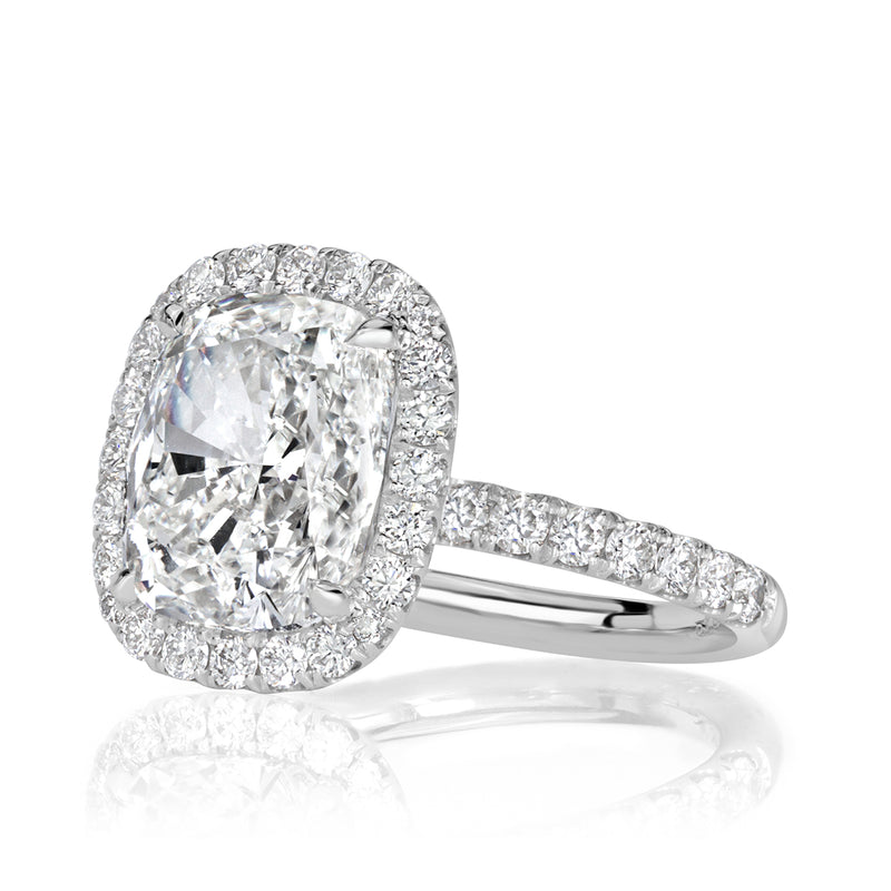 5.31ct Cushion Cut Diamond Engagement Ring