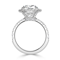 5.31ct Cushion Cut Diamond Engagement Ring
