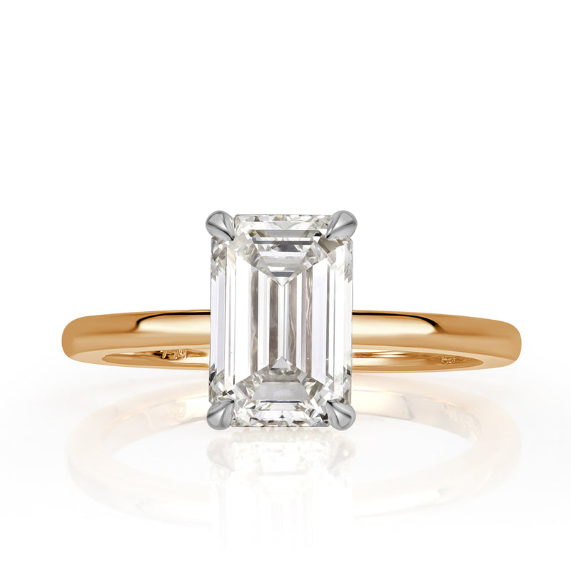 2.30ct Emerald Cut Diamond Engagement Ring