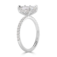 2.39ct Cushion Cut Diamond Engagement Ring