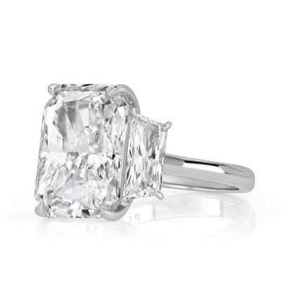 11.58ct Radiant Cut Diamond Engagement Ring