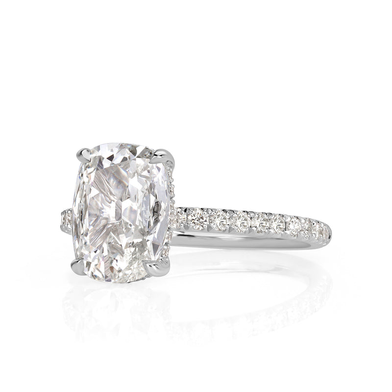 2.39ct Old Mine Cut Diamond Engagement Ring