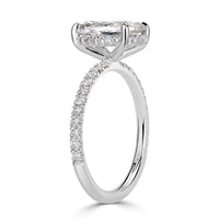 2.39ct Old Mine Cut Diamond Engagement Ring