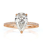 2.39ct Pear Shaped Diamond Engagement Ring