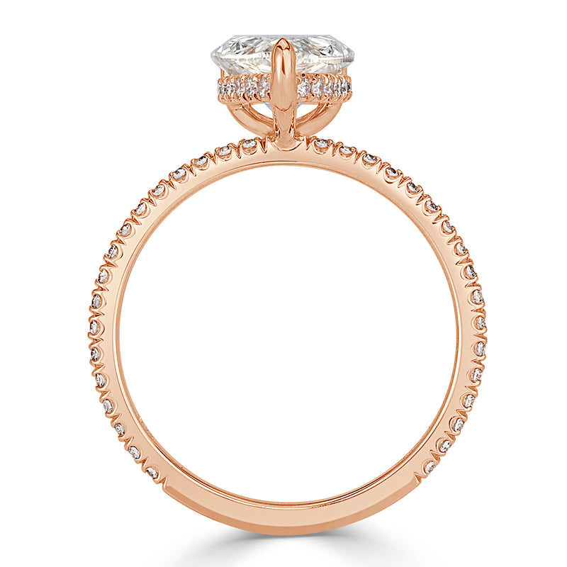 2.39ct Pear Shaped Diamond Engagement Ring