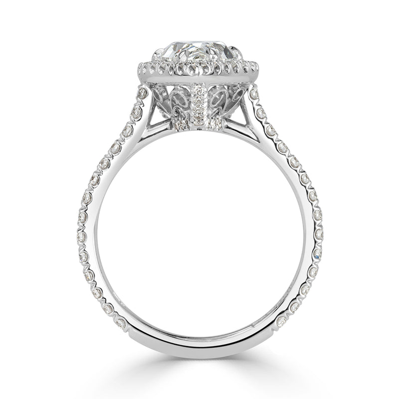 2.93ct Pear Shaped Diamond Engagement Ring
