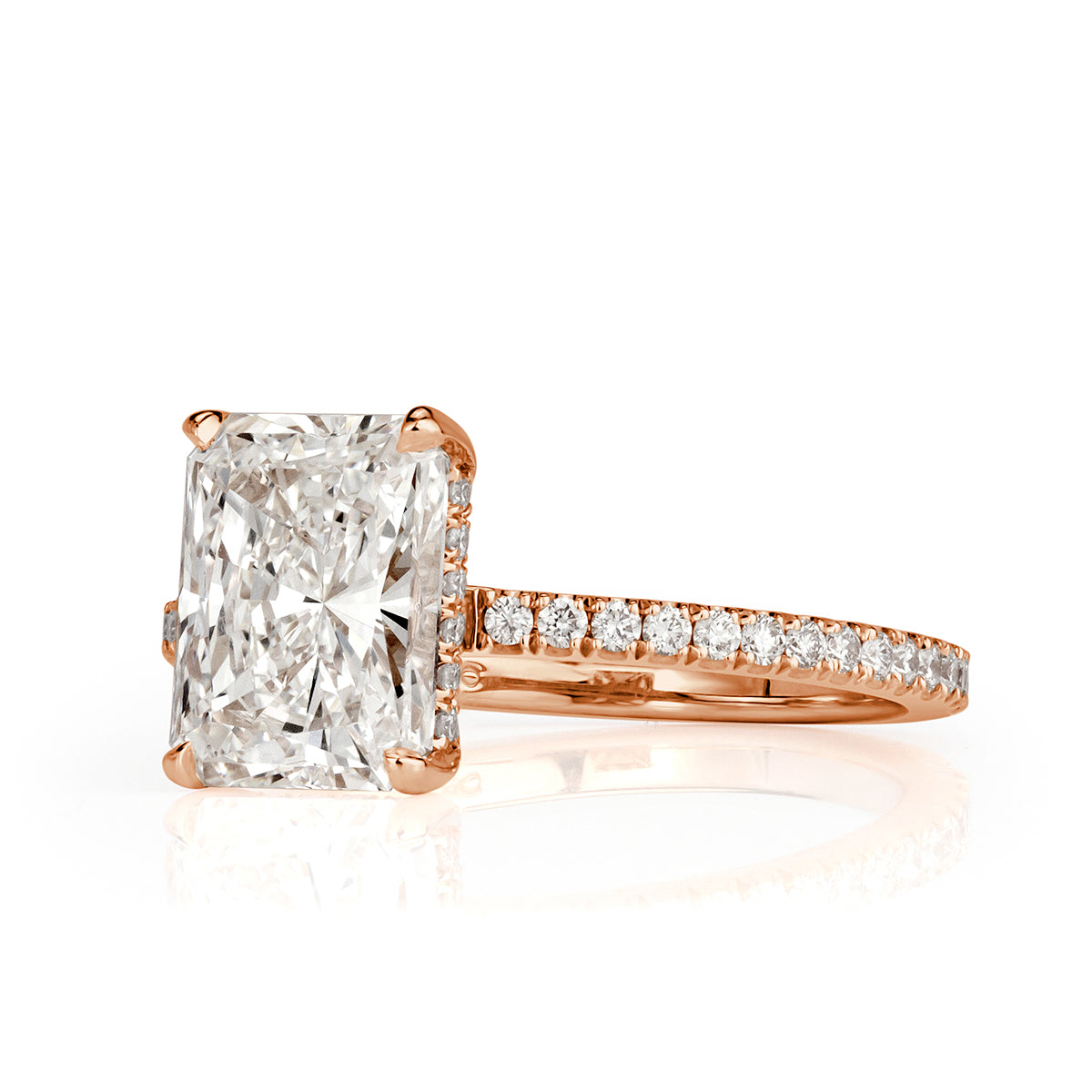 2.81ct Radiant Cut Diamond Engagement Ring