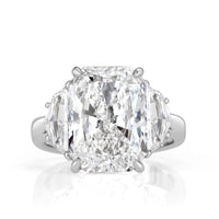 8.81ct Radiant Cut Diamond Engagement Ring