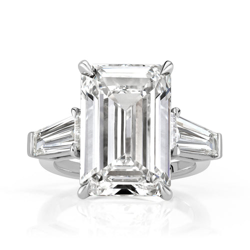 13.42ct Emerald Cut Diamond Engagement Ring
