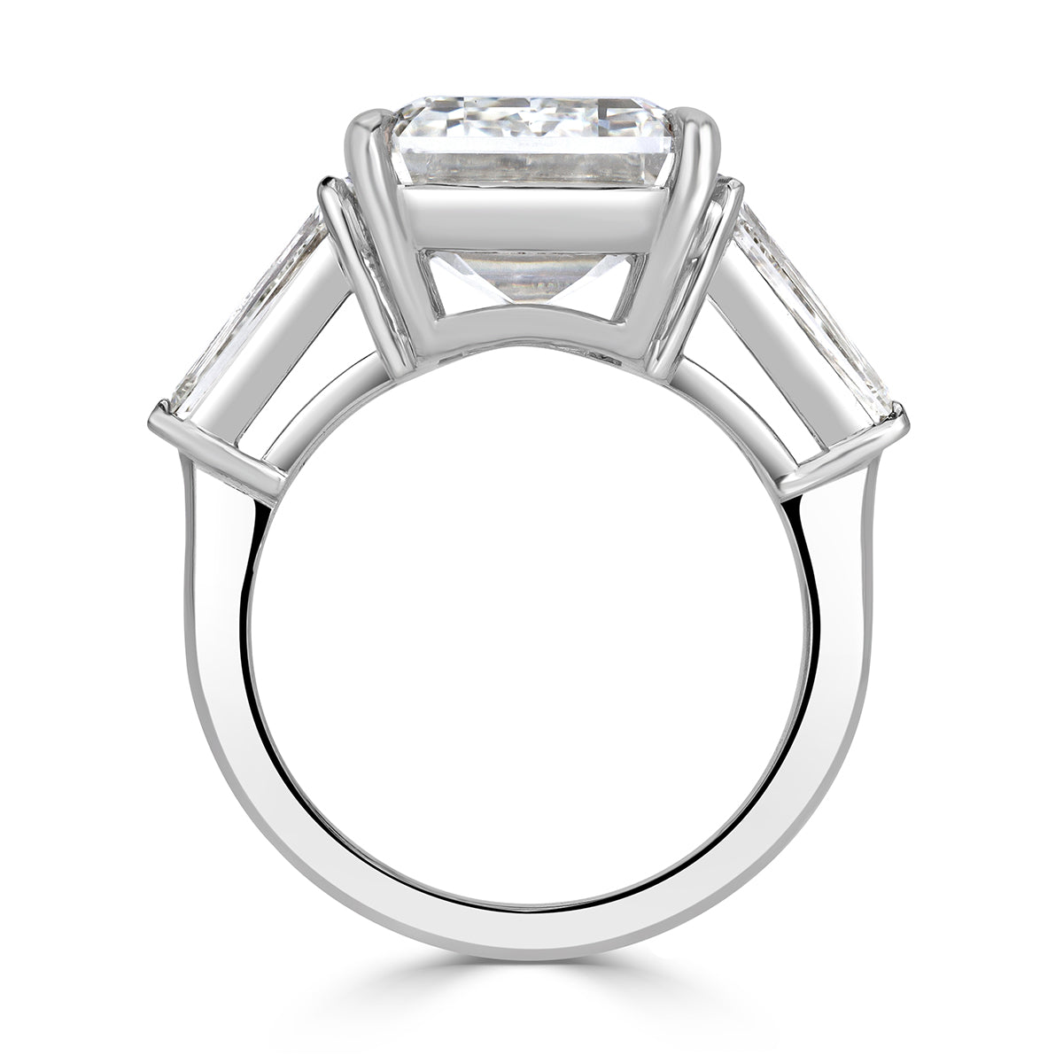 13.42ct Emerald Cut Diamond Engagement Ring