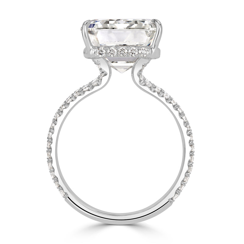 12.08ct Emerald Cut Diamond Engagement Ring