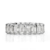 6.11ct Emerald Cut Diamond Eternity Band in 18k White Gold