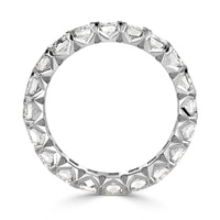 6.11ct Emerald Cut Diamond Eternity Band in Platinum