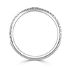 0.30ct Round Brilliant Cut Diamond V Band in 18k White Gold