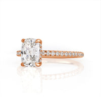 1.85ct Old Mine Cut Diamond Engagement Ring